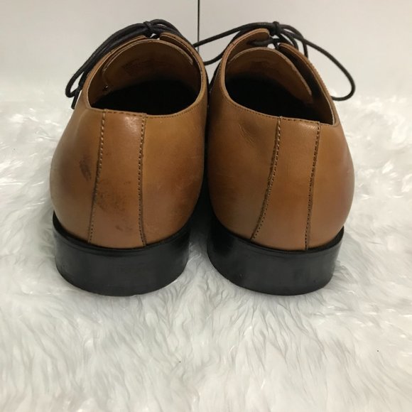 Steve Madden Caden Brown Men\'s Leather Dress Oxfords, Wood, Size 10M SKU 225729 main image 10